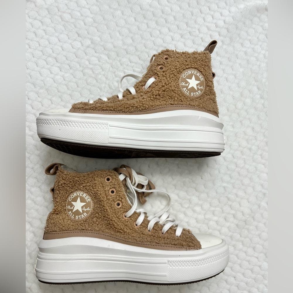 Women's Converse Chuck Taylor All Star Move Platform High Sherpa Tan